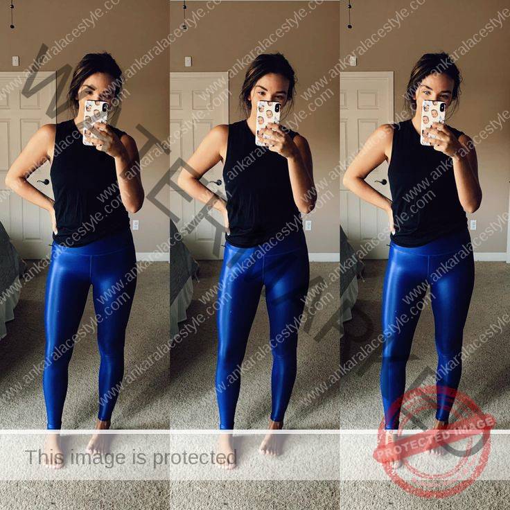 What To Wear With Blue Leggings