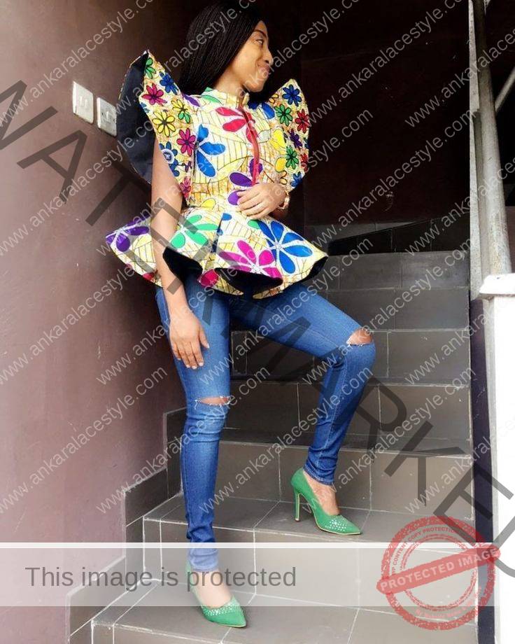 Can You Wear Ripped Jeans With Ankara Blouse