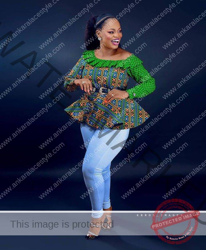 Latest Ankara Tops On jeans 2022