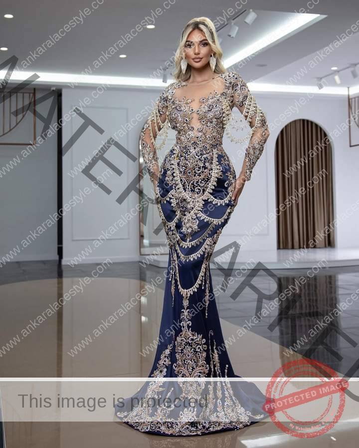 Latest Silk Gown Styles With Embellishments